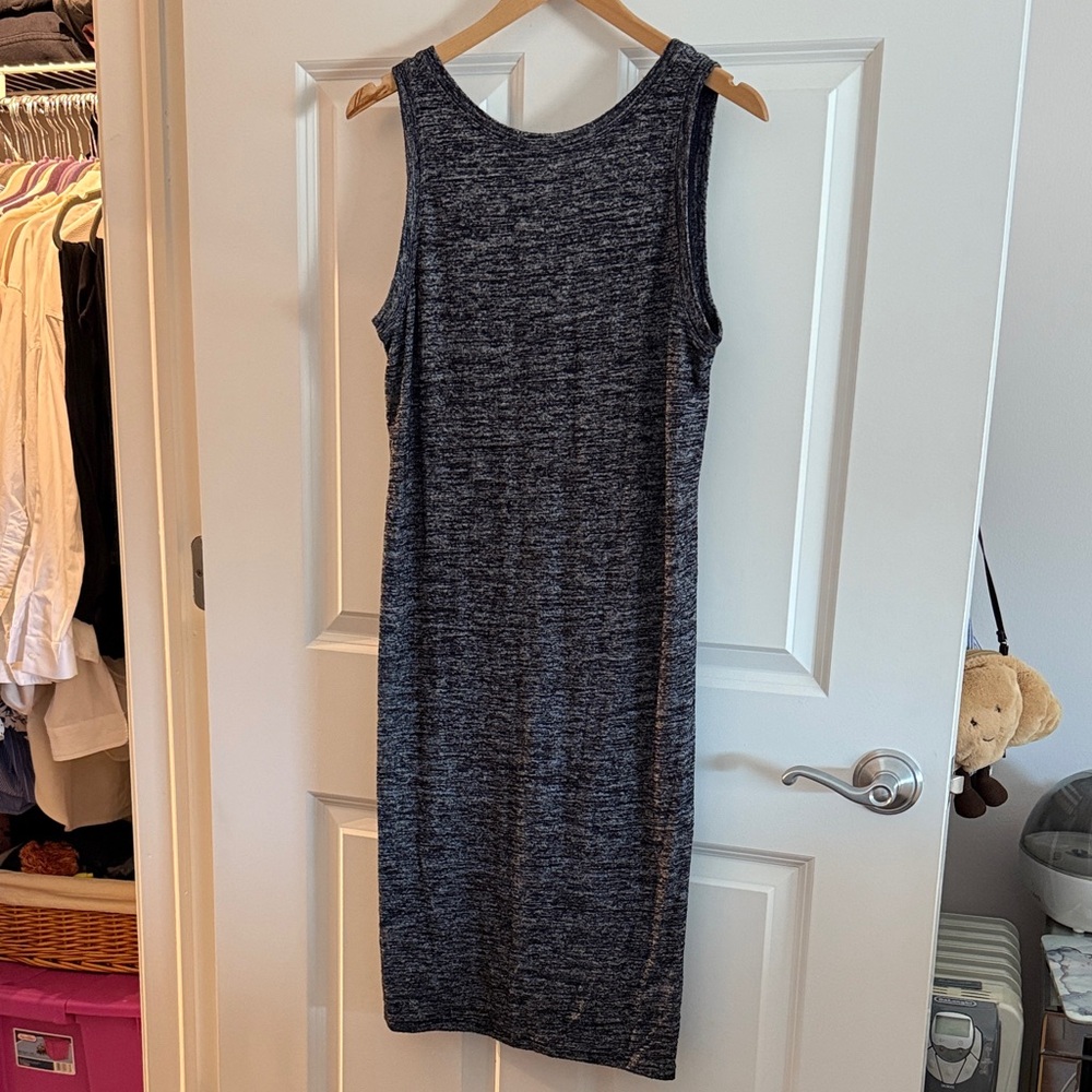 GAP Bodycon Midi Marbled Navy Dress